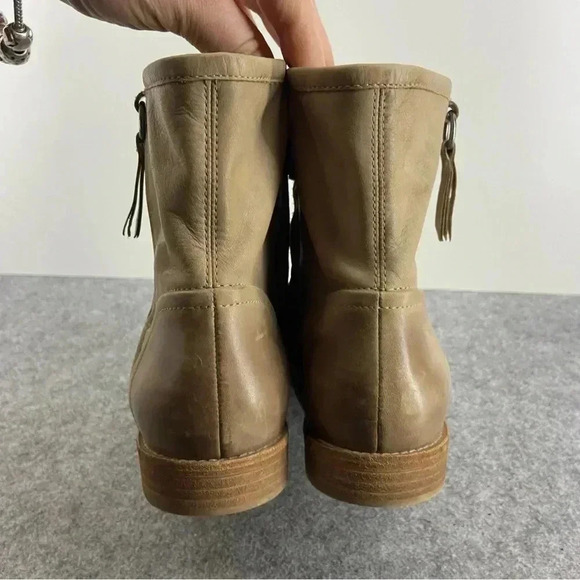GEOX Buttery Soft Tan Leather Ankle Boots Women’s Size 38 or Us 7 - Picture 3 of 13